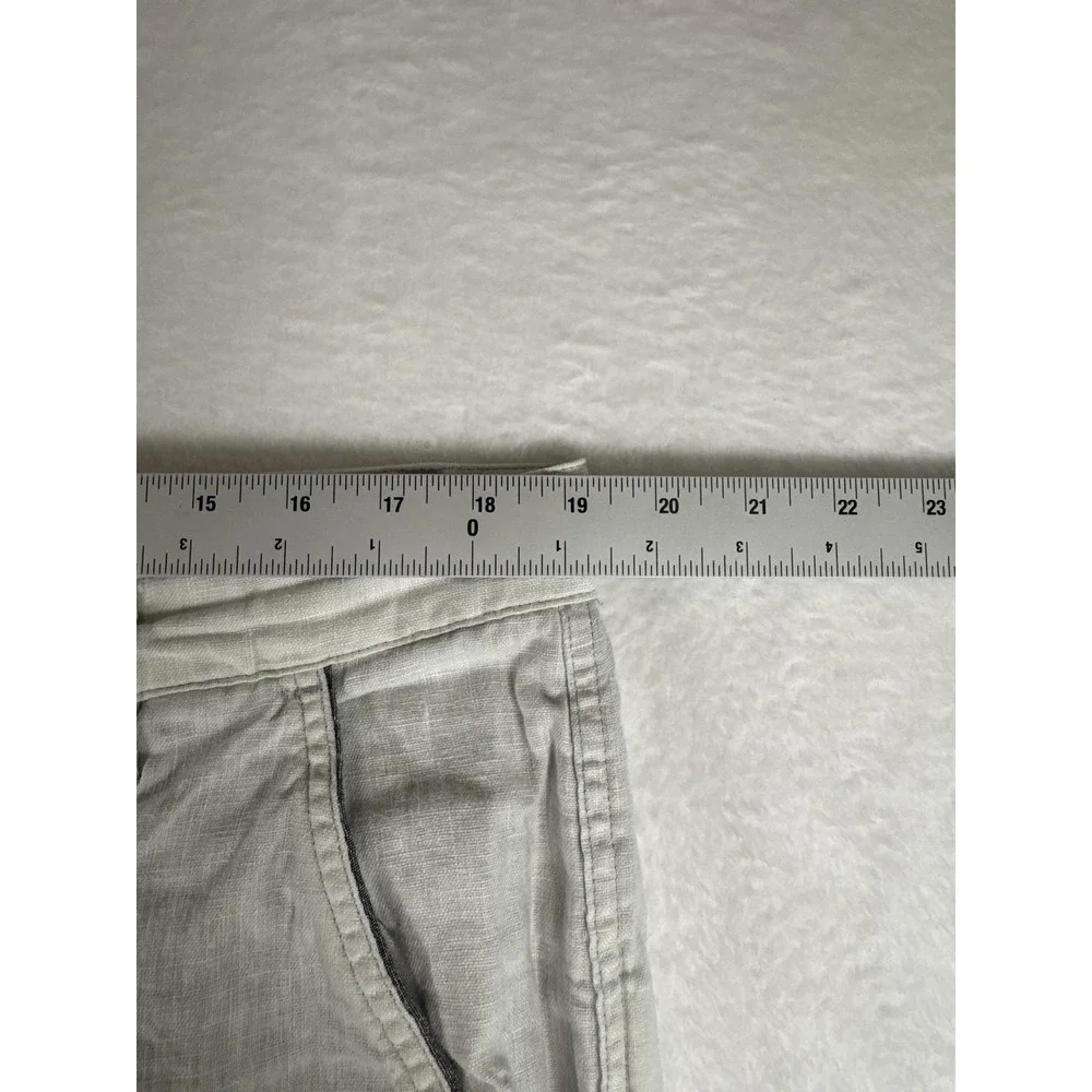 Carbon2cobalt Shorts Mens 35 White Linen Cotton Chino Lightweight Casual Summer‎